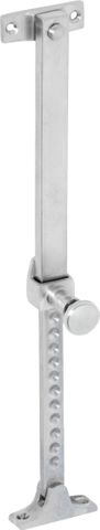 TRADCO CASEMENT STAY TELESCOPIC SCREW DOWN SATIN CHROME