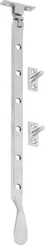 TRADCO CASEMENT STAY BASE FIX LARGE SATIN CHROME L300MM