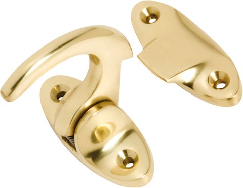 TRADCO SPUR CATCH POLISHED BRASS H47XP46MM