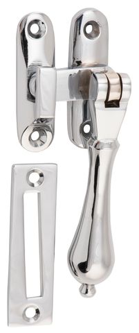 TRADCO CASEMENT FASTENER TEARDROP CHROME PLATED DROP 95MM