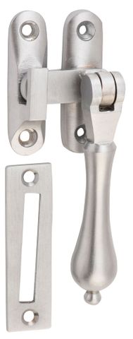 Tradco TRA1753 Casement Fastener Teardrop Satin Chrome Drop 95mm