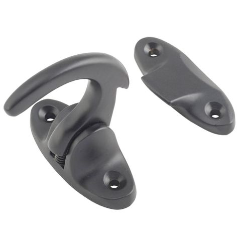 Tradco TRA1759 Spur Catch Matt Black H47xp46mm