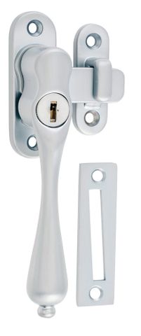 Tradco TRA1778 Casement Fastener Locking Teardrop LH Satin Chrome