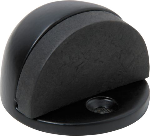 TRADCO DOOR STOP OVAL MATT BLACK H29XD40MM