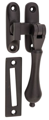 Tradco TRA1836 Casement Fastener Teardrop Matt Black Drop 95mm