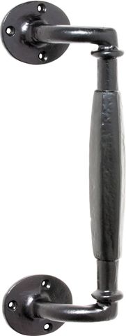 TRADCO PULL HANDLE IRON OFFSET MATT BLACK H265XP60MM