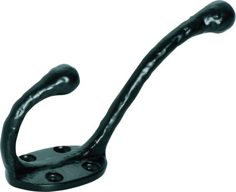TRADCO HAT & COAT HOOK IRON MATT BLACK H130XP70MM