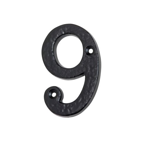 TRADCO NUMERAL 9 IRON MATT BLACK H75MM