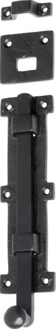 TRADCO TOWER BOLT IRON MATT BLACK H200XW55MM