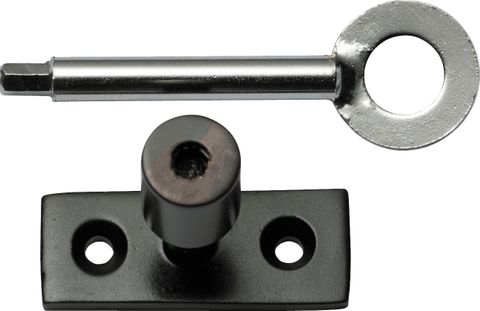 TRADCO LOCKING PIN FOR BASE FIX CASEMENT FASTENER MATT BLACK