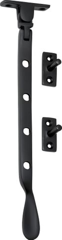 TRADCO CASEMENT STAY BASE FIX SMALL MATT BLACK L200MM
