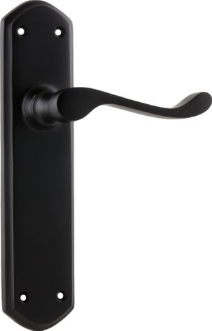 TRADCO DOOR LEVER WINDSOR LATCH PAIR MATT BLACK