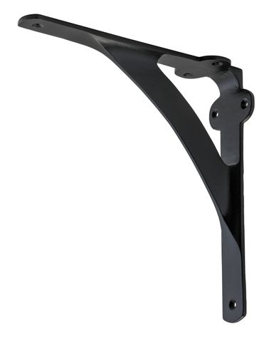 TRADCO SHELF BRACKET IRON LARGE MATT BLACK H200XP200MM