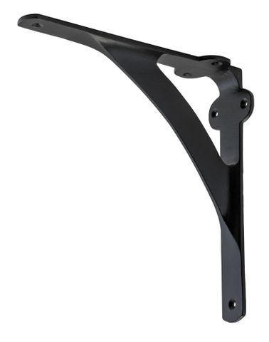 Tradco TRA1942 Shelf Bracket Iron Large Matt Black H200xp200mm