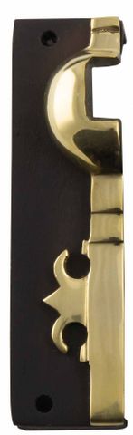 TRADCO RIM LOCK BOX KEEPER RIGHT HAND UNLACQUERED BRASS MB
