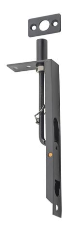 TRADCO FLUSH BOLT MATT BLACK H150XW19MM