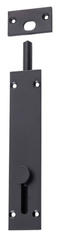 Tradco TRA2024 Barrel Bolt Reverse Matt Black L150xw32mm