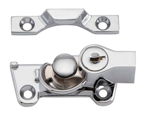 TRADCO SASH FASTENER LOCKING WIDE BASE ZINC ALLOY CP
