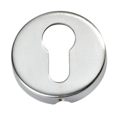 Tradco TRA2043 Escutcheon Sheet Brass Euro Satin Chrome D50xp10mm
