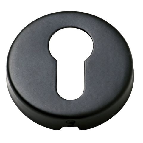 Tradco TRA2057 Escutcheon Sheet Brass Euro Matt Black D50xp10mm