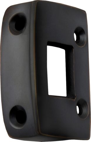 TRADCO SCREEN DOOR LATCH BOX KEEPER ANTIQUE COPPER H43XW28MM