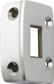 TRADCO SCREEN DOOR LATCH BOX KEEPER SATIN CHROME H43XW28MM