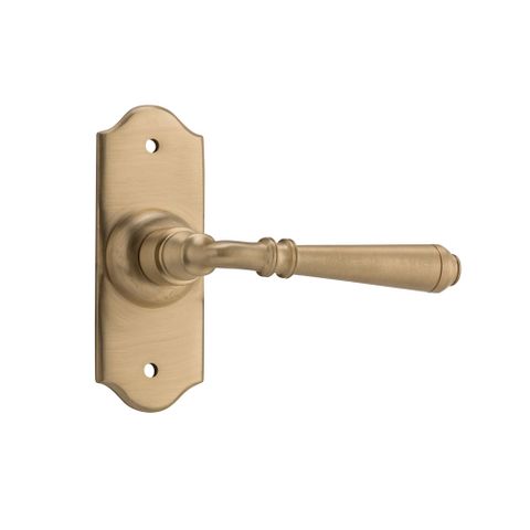 Tradco TRA21357 Door Lever Reims Latch Pair Unlacquered Satin Brass
