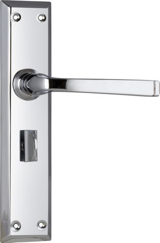 TRADCO DOOR LEVER MENTON PRIVACY PAIR CHROME PLATED