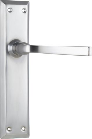 TRADCO DOOR LEVER MENTON LATCH PAIR SATIN CHROME