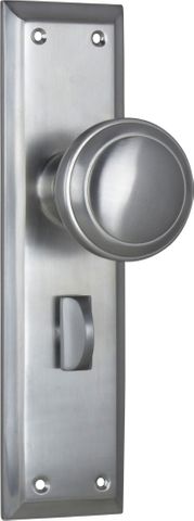 Tradco TRA0736P Door Knob Milton Privacy Pair Satin Chrome