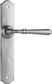 Tradco TRA0749 Door Lever Reims Latch Pair Satin Chrome