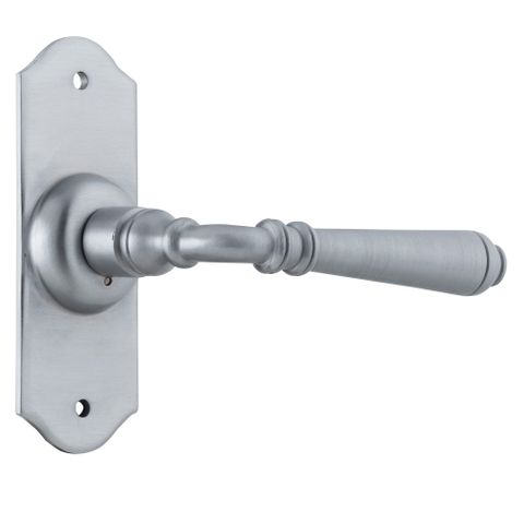 Tradco TRA0751 Door Lever Reims Latch Pair Satin Chrome