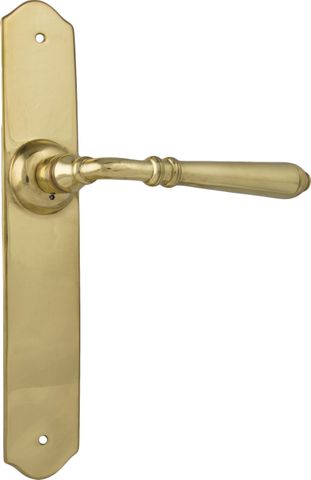 TRADCO DOOR LEVER REIMS LATCH PAIR POLISHED BRASS