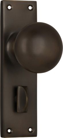 TRADCO VICTORIAN KNOB PRIVACY PLATE FURNITURE SET