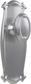 Tradco TRA0870 Door Knob Bungalow Latch Pair Satin Chrome