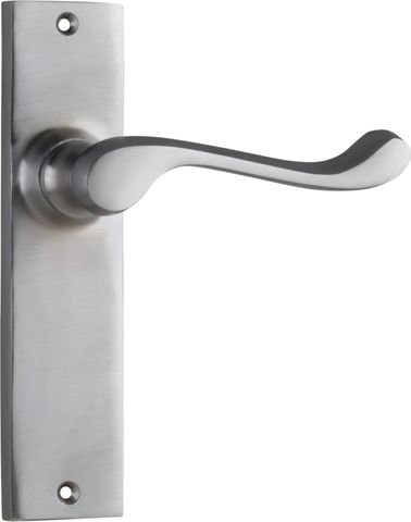 TRADCO DOOR LEVER FREMANTLE LATCH PAIR SATIN CHROME