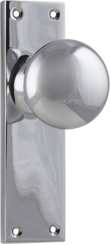 TRADCO DOOR KNOB VICTORIAN LATCH PAIR CHROME PLATED