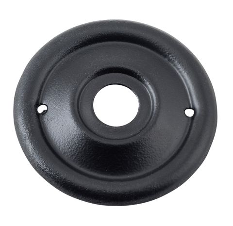 TRADCO BACKPLATE FOR MILLED EDGE MORTICE KNOB PAIR MATT BLK