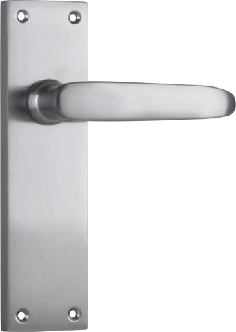 TRADCO DOOR LEVER BALMORAL LATCH PAIR SATIN CHROME