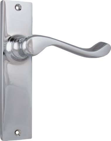 TRADCO DOOR LEVER FREMANTLE LATCH PAIR CHROME PLATED