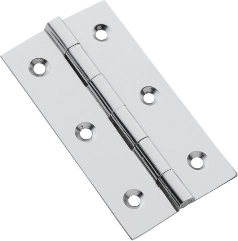 TRADCO CABINET HINGE FIXED PIN CHROME PLATED H76XW41MM