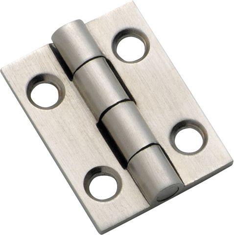 TRADCO CABINET HINGE FIXED PIN SATIN CHROME H25XW22MM