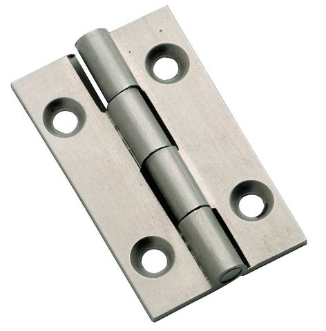 TRADCO CABINET HINGE FIXED PIN SATIN CHROME H38XW22MM