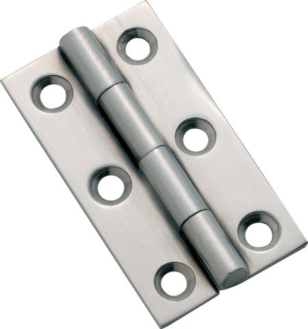 TRADCO CABINET HINGE FIXED PIN SATIN CHROME H50XW28MM
