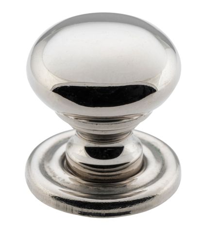 TRADCO CUPBOARD KNOB CLASSIC POLISHED NICKEL D19XP20MM
