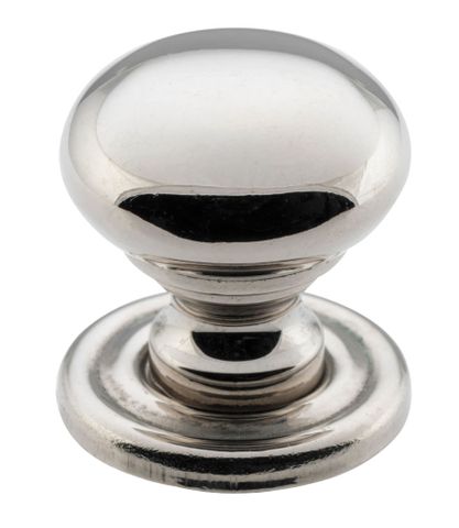 Tradco TRA3142 Cupboard Knob Classic Polished Nickel D19xp20mm