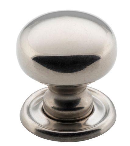 TRADCO CUPBOARD KNOB CLASSIC POLISHED NICKEL D25XP28MM