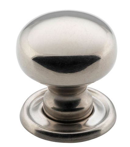 Tradco TRA3143 Cupboard Knob Classic Polished Nickel D25xp28mm