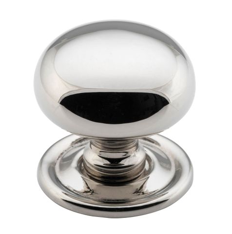 Tradco TRA3144 Cupboard Knob Classic Polished Nickel D32xp32mm