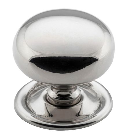 Tradco TRA3145 Cupboard Knob Classic Polished Nickel D38xp36mm